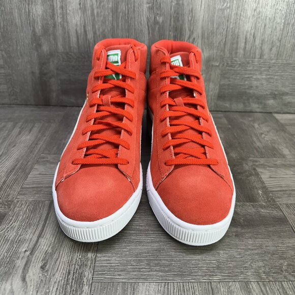 Puma Suede Mid 21 Men's size 10.5 High Risk Red Casual Shoes 380205-03 - Picture 4 of 8